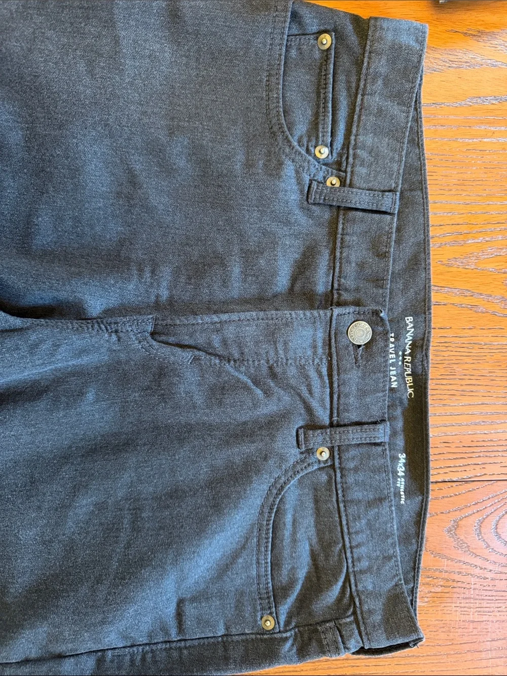 Men's Banana Republic Travel Jean Dark Gray